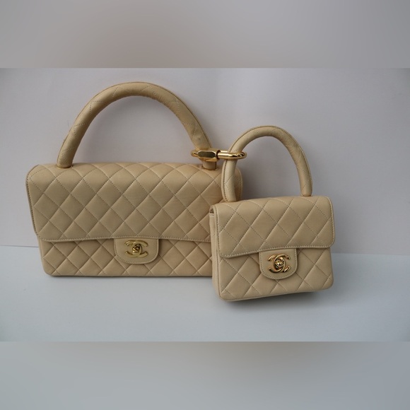 Rare Chanel Kelly Lambskin Parent & Child - Picture 3 of 16